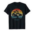 Bonsai Silhouette Distressed Sunset T-Shirt - Graphic Print Unisex - T-Shirt, Sweatshirt, Hoodie