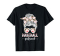 Baseball Girlfriend Messy Bun T-Shirt - Fun Novelty Design Men Women - T-Shirt, Sweatshirt, Hoodie