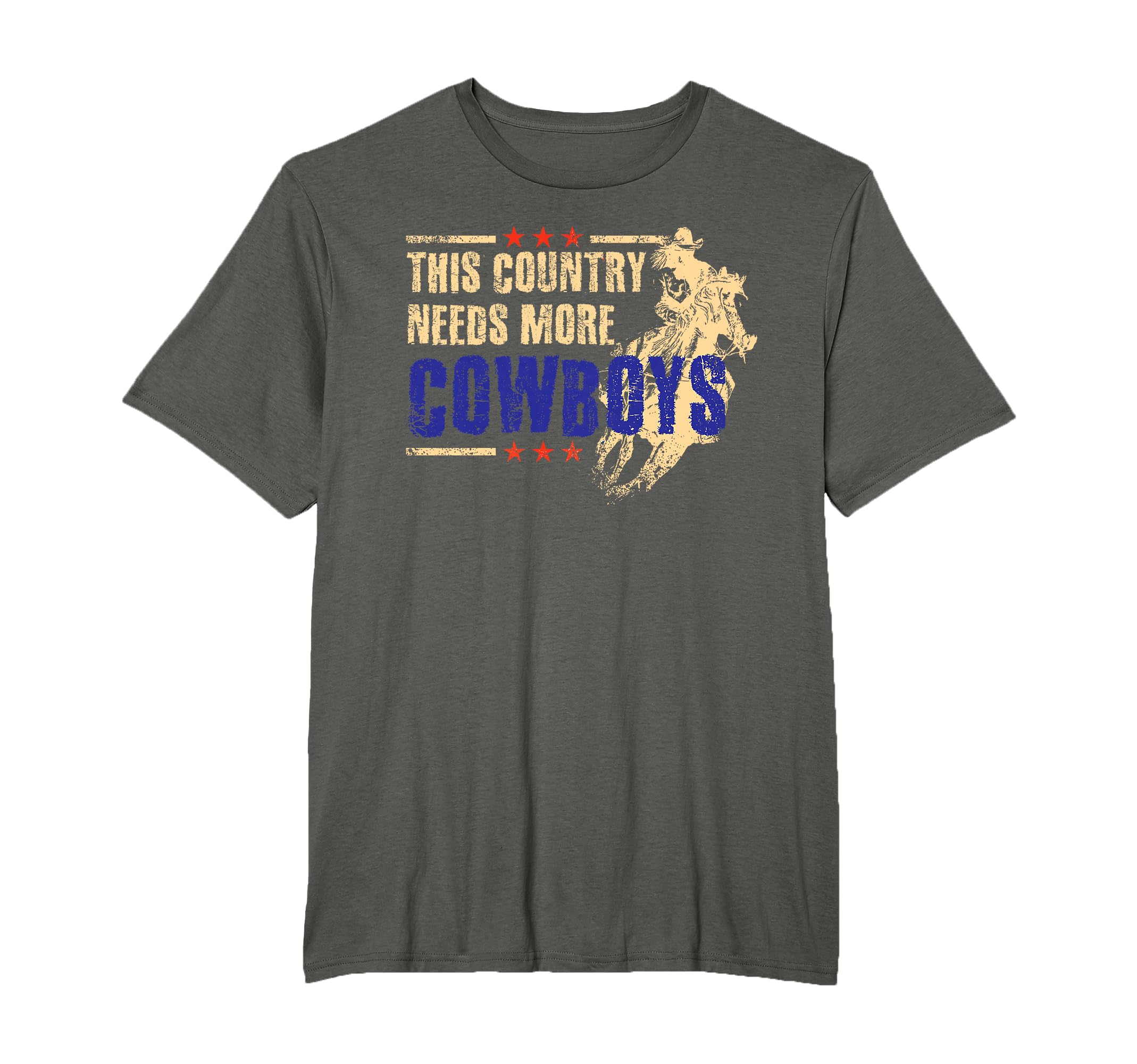 This Country Needs More Cowboys T-Shirt - Custom Art Print for Adults - T-Shirt, Sweatshirt, Hoodie