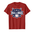 Bulldogs Blue Baseball Game Day Stars T-Shirt - Minimalist Print Unisex - T-Shirt, Sweatshirt, Hoodie