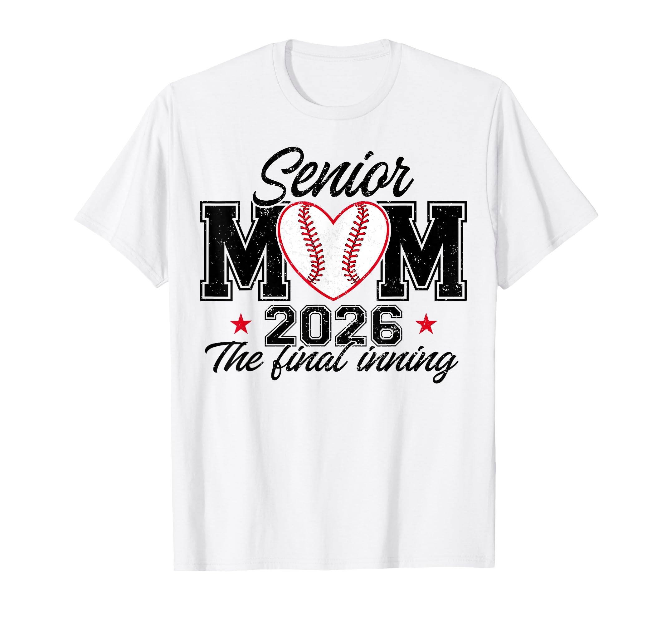 Baseball Senior Mom 2026 Final Inning T-Shirt - Custom Art Print Men Women - T-Shirt, Sweatshirt, Hoodie