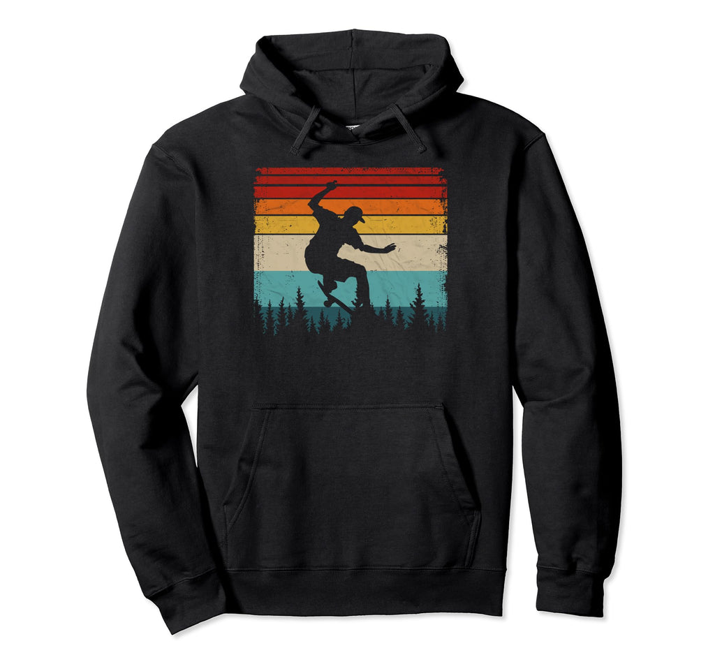 Skateboarder Distressed Skateboarding Hoodie - Aesthetic Graphic for Adults - T-Shirt, Sweatshirt, Hoodie