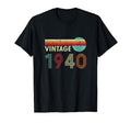 1940 Birthday Sunset T-Shirt - Minimalist Print Men Women - T-Shirt, Sweatshirt, Hoodie