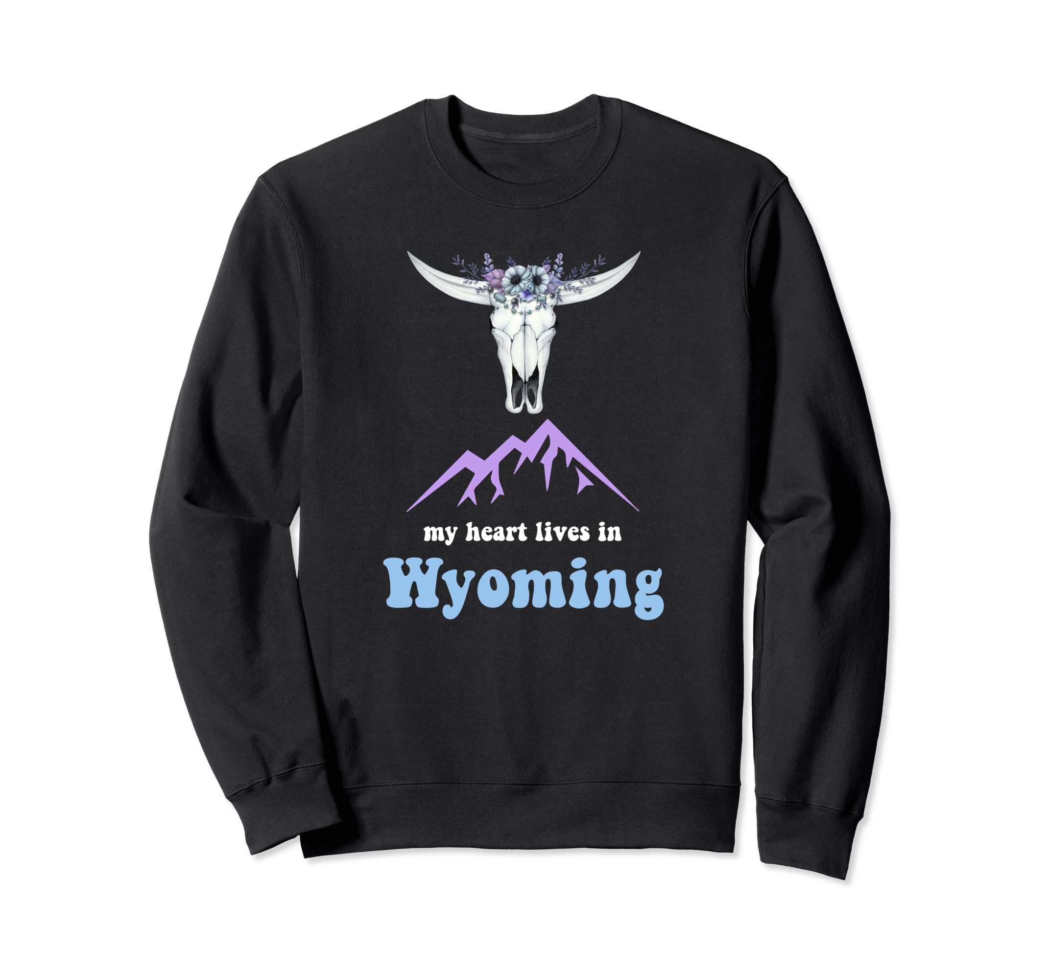 My Heart Lives Wyoming Boho Travel Sweatshirt - Streetwear Style Men Women - T-Shirt, Sweatshirt, Hoodie