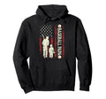 Fathers Day Baseball Papa Usa Flag Hoodie - Streetwear Style for Adults - T-Shirt, Sweatshirt, Hoodie