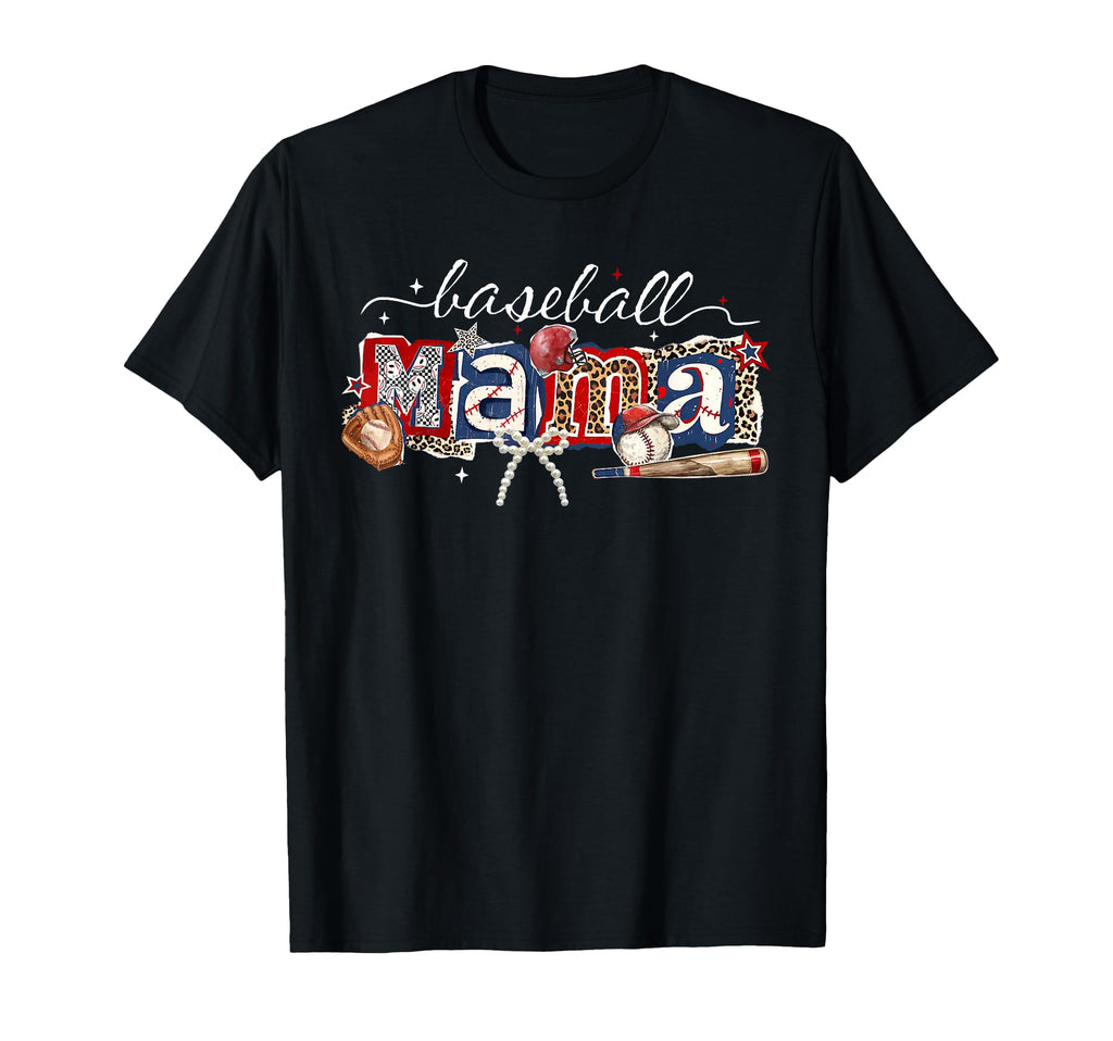 Mama Baseball Season Happy Game Day T-Shirt - Casual Everyday Wear Unisex - T-Shirt, Sweatshirt, Hoodie
