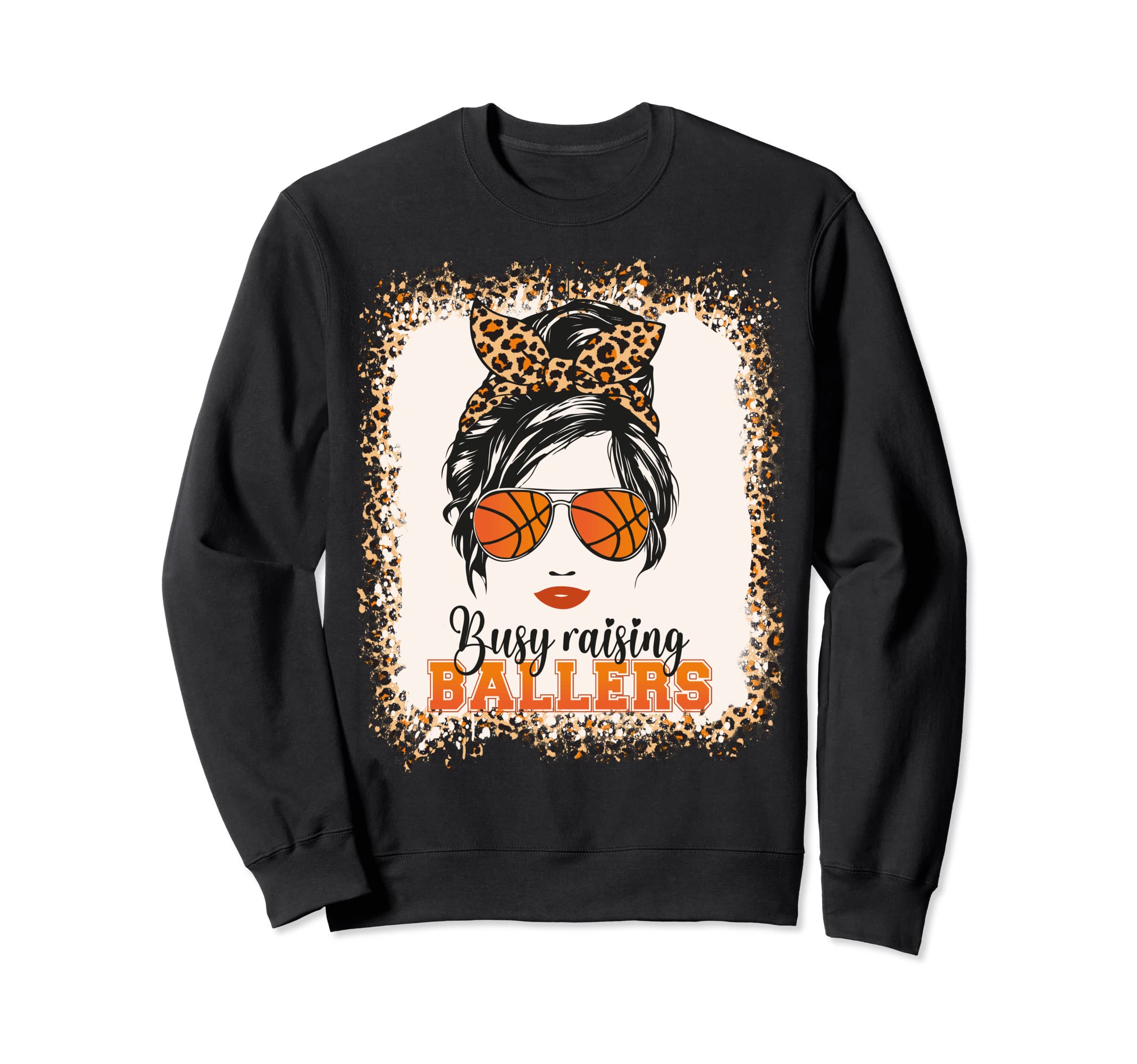 Busy Raising Ballers Basketball Mom Sweatshirt - Minimalist Print Unisex - T-Shirt, Sweatshirt, Hoodie