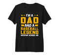 Mens Dad Baseball Legend Fathers Day Tri T-Shirt - Graphic Print Men Women - T-Shirt, Sweatshirt, Hoodie