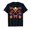 Baseball Mom Mama Mothers Day Coquette Bow T-Shirt - Unique Graphic Unisex - T-Shirt, Sweatshirt, Hoodie