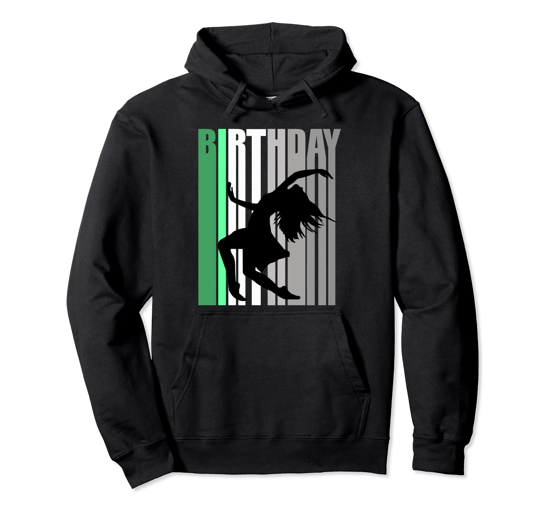 Green Dance Birthday Colorful Distressed Hoodie - Graphic Print Unisex - T-Shirt, Sweatshirt, Hoodie