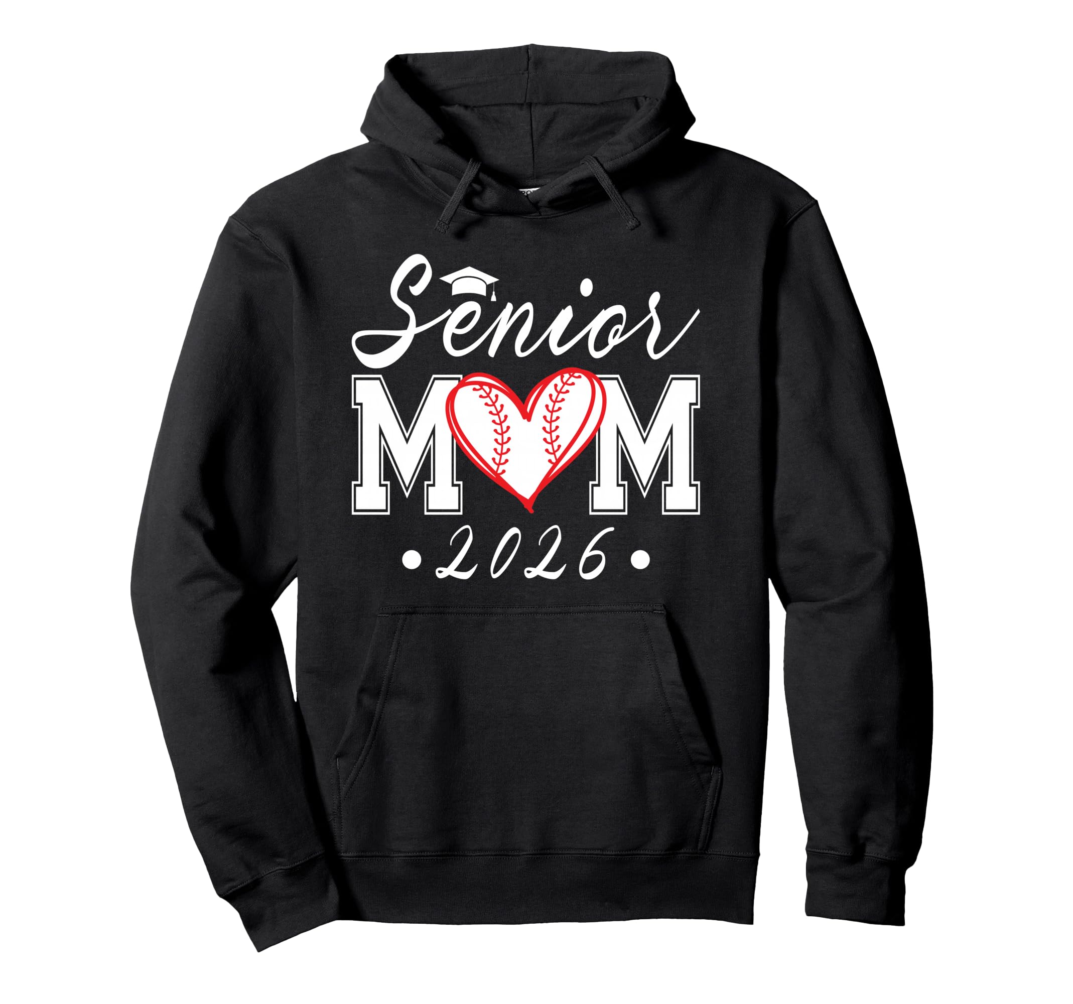 Senior Mom 2026 Class 2026 Baseball Mom Hoodie - Novelty Apparel Men Women - T-Shirt, Sweatshirt, Hoodie