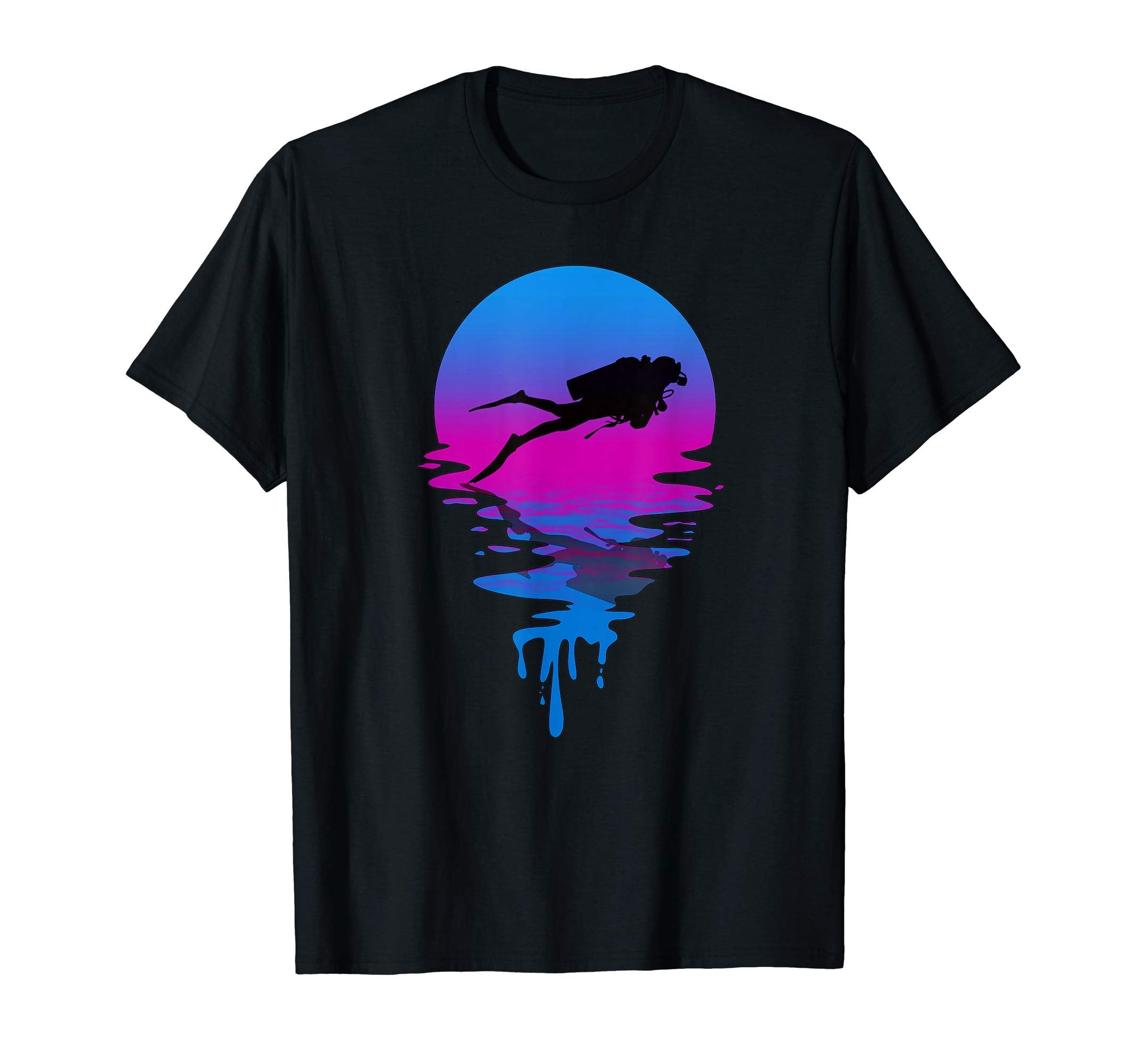 Sunset Scuba Diving T-Shirt - Graphic Print for Adults - T-Shirt, Sweatshirt, Hoodie