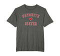 Favorite Sister Distressed Funny T-Shirt - Fun Novelty Design for Adults - T-Shirt, Sweatshirt, Hoodie