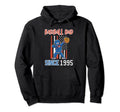 Baseball Dad Since 1995 Hoodie - Unique Graphic Men Women - T-Shirt, Sweatshirt, Hoodie