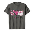 Peace Love Pig Farmer Gifts Hand Sign T-Shirt - Unique Graphic Unisex - T-Shirt, Sweatshirt, Hoodie