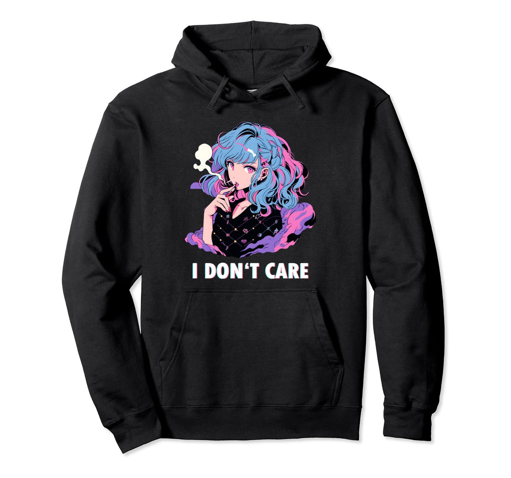 Aesthetic Vaporwave Sad Face Japanese Hoodie - Trendy Graphic Men Women - T-Shirt, Sweatshirt, Hoodie