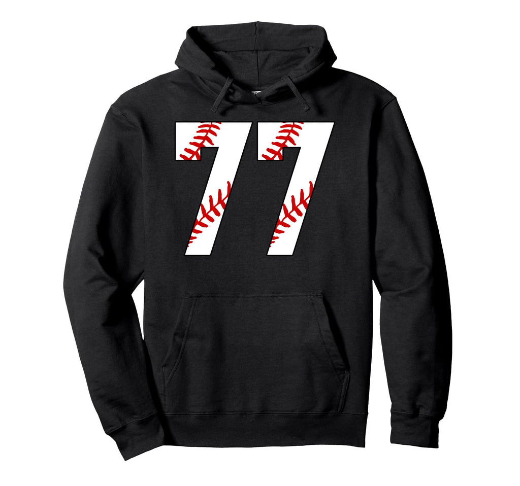 Baseball Mom 77 Jersey Baseball Favorite Hoodie - Trendy Graphic Unisex - T-Shirt, Sweatshirt, Hoodie