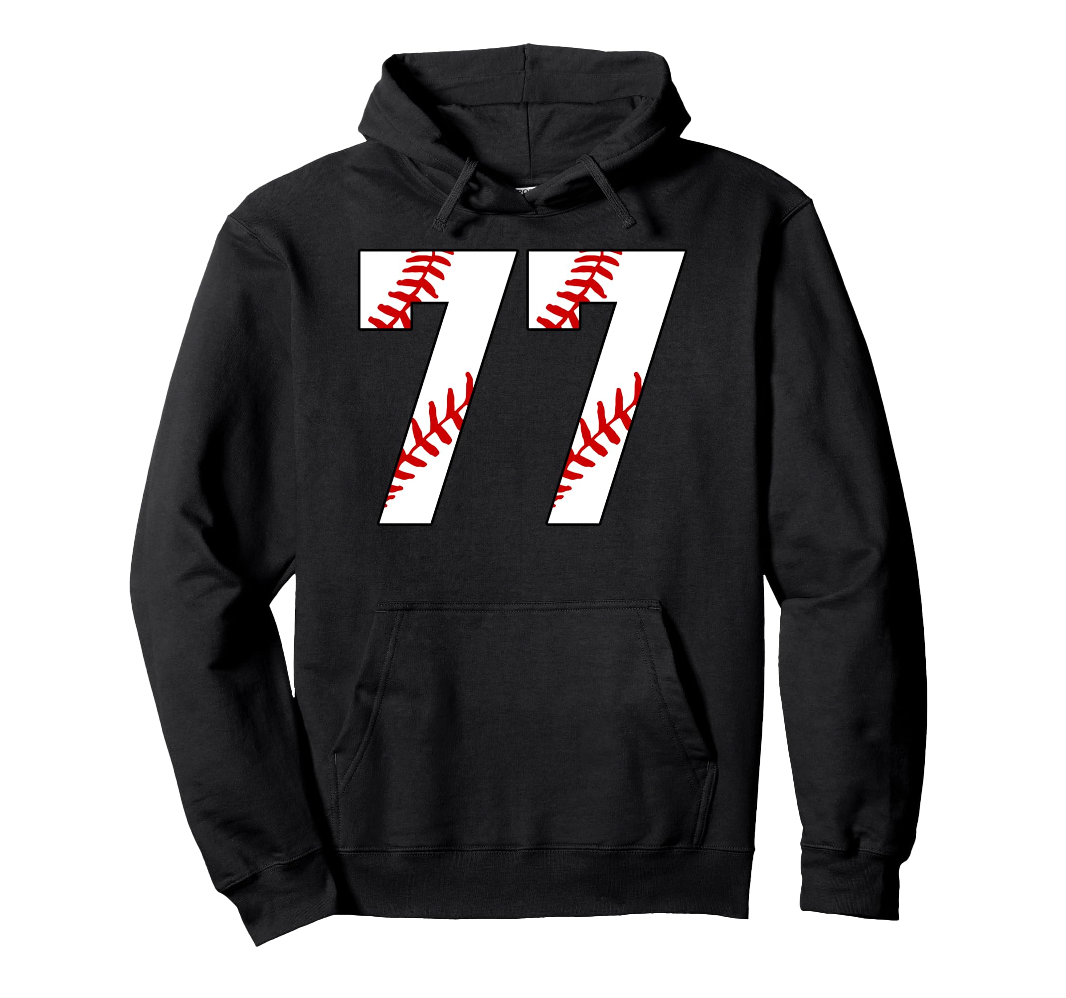 Baseball Mom 77 Jersey Baseball Favorite Hoodie - Trendy Graphic Unisex - T-Shirt, Sweatshirt, Hoodie