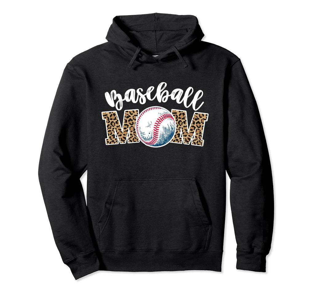 Leopard Mothers Day Gift Softball Hoodie - Aesthetic Graphic Unisex - T-Shirt, Sweatshirt, Hoodie