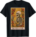 Pizza Lover Foodie Food Skeleton - Adult & Kids T-Shirts, Sweatshirts & Hoodies apparel design preview 1