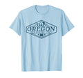 Oregon Beaver State Distressed T-Shirt - Minimalist Print Men Women - T-Shirt, Sweatshirt, Hoodie