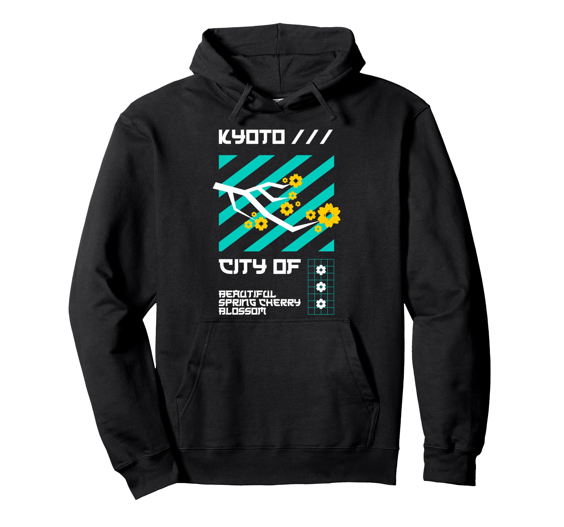 Kyoto Spring Cherry Japan Anime Hoodie - Trendy Graphic for Adults - T-Shirt, Sweatshirt, Hoodie