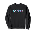 Btc Vaporwave Glitch 90S Soft Sweatshirt - Minimalist Print for Adults - T-Shirt, Sweatshirt, Hoodie