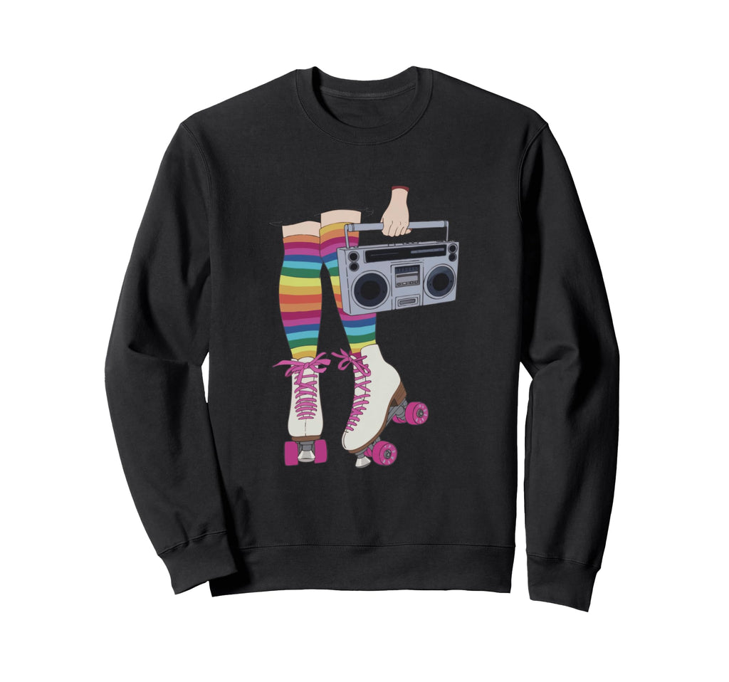 Rollerskates Roll Beat Funny 70S Sweatshirt - Minimalist Print Men Women - T-Shirt, Sweatshirt, Hoodie