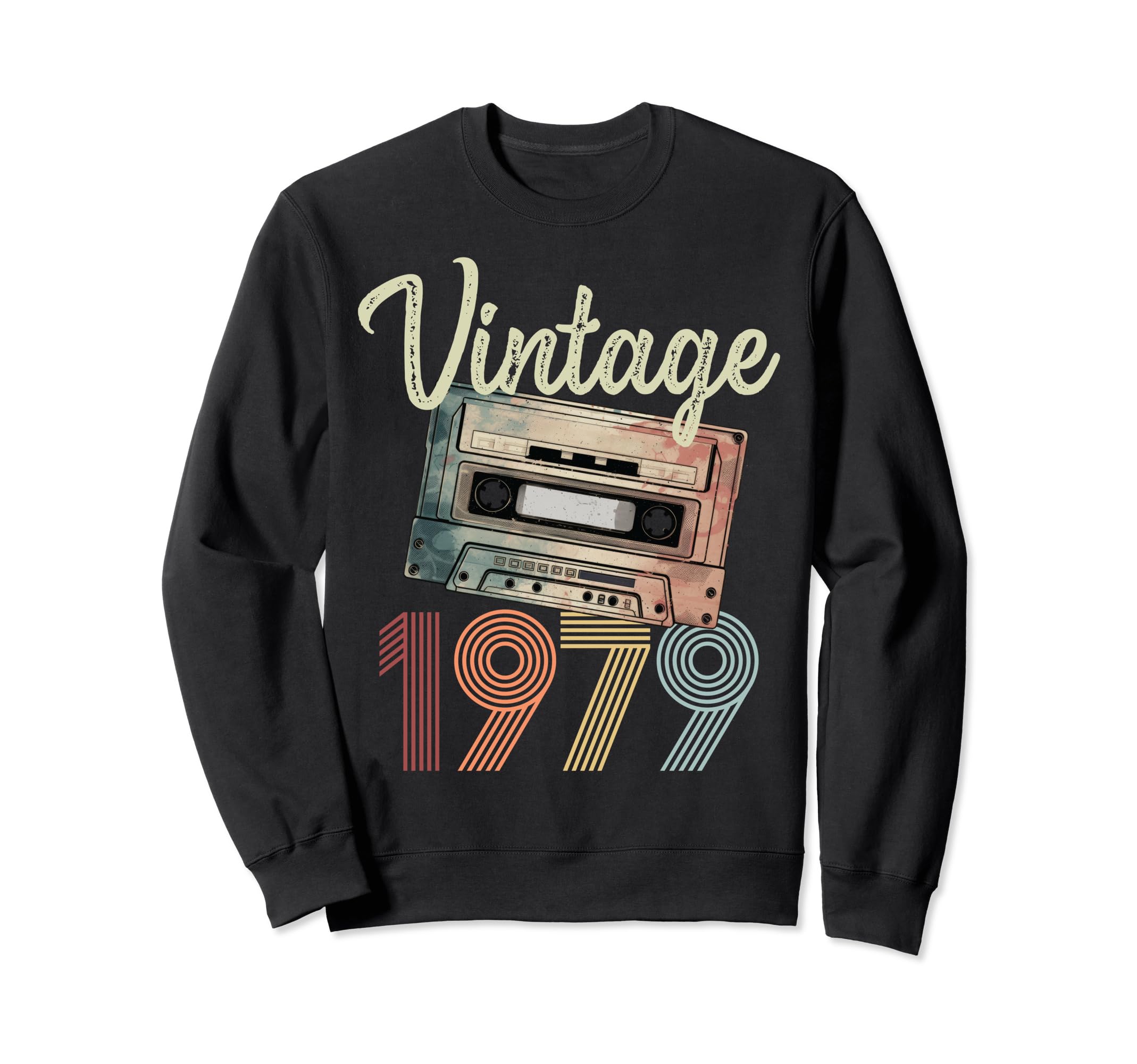 1979 Cassette Tape 45Th Birthday Bday Sweatshirt - Aesthetic Graphic Unisex - T-Shirt, Sweatshirt, Hoodie