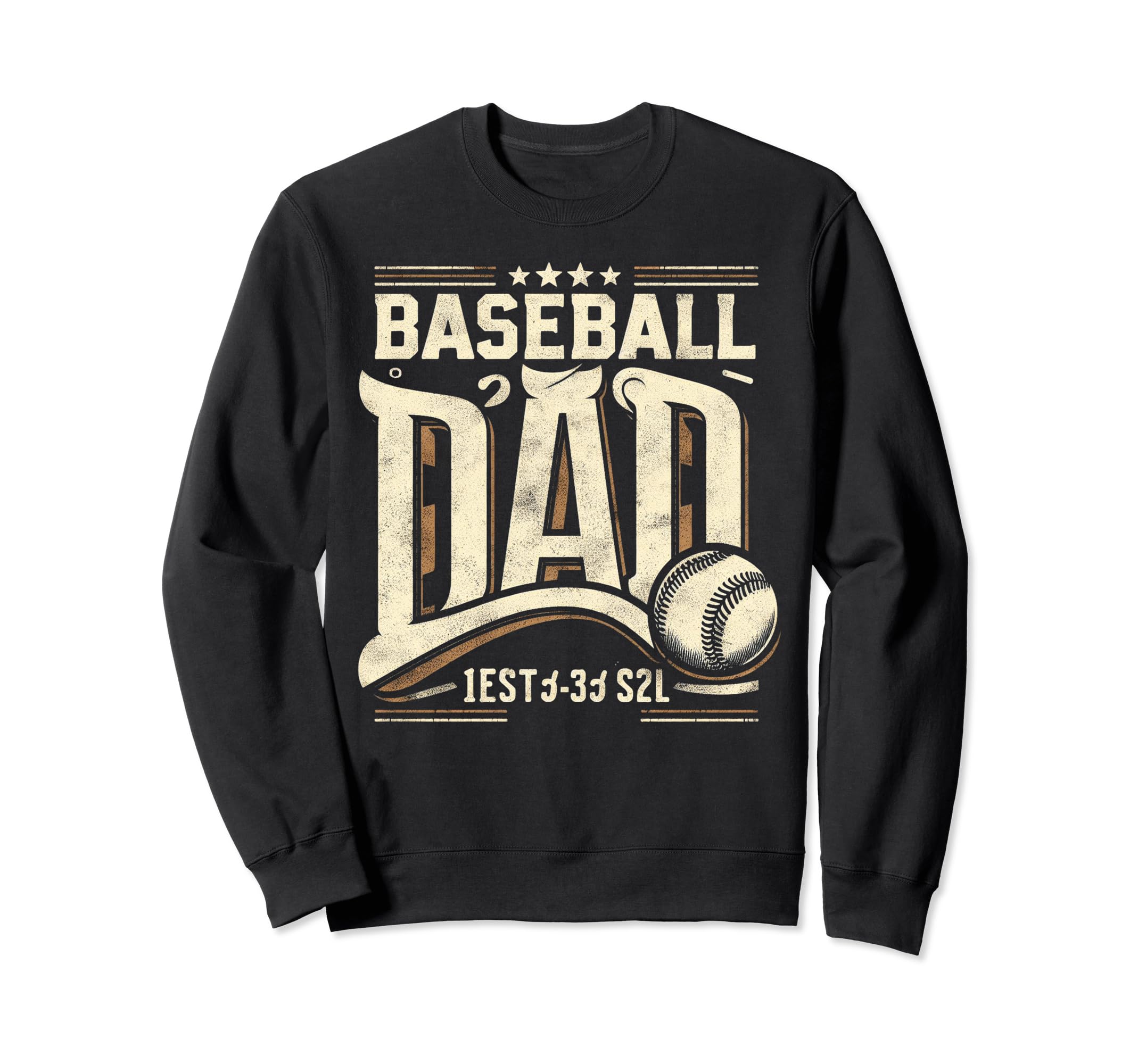 Baseball Dad Fathers Day Sweatshirt - Streetwear Style for Adults - T-Shirt, Sweatshirt, Hoodie