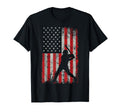 Baseball Player American Flag T-Shirt - Casual Everyday Wear for Adults - T-Shirt, Sweatshirt, Hoodie