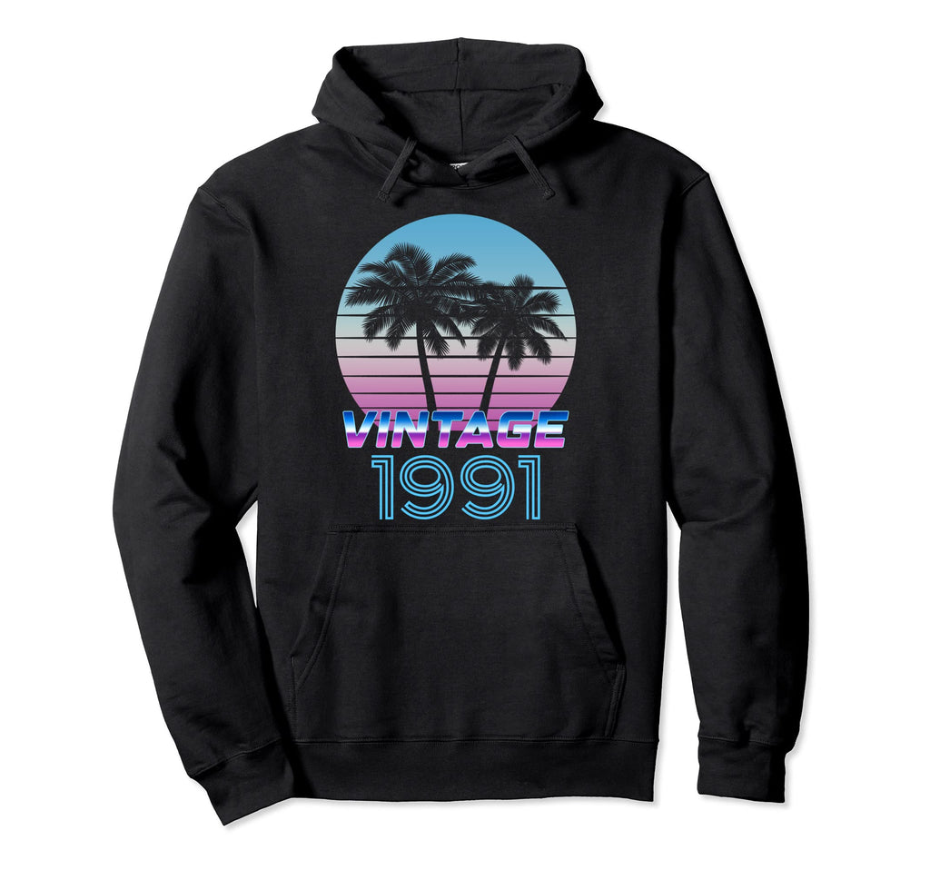 1991 Vaporwave Birthday Hoodie - Graphic Print Men Women - T-Shirt, Sweatshirt, Hoodie