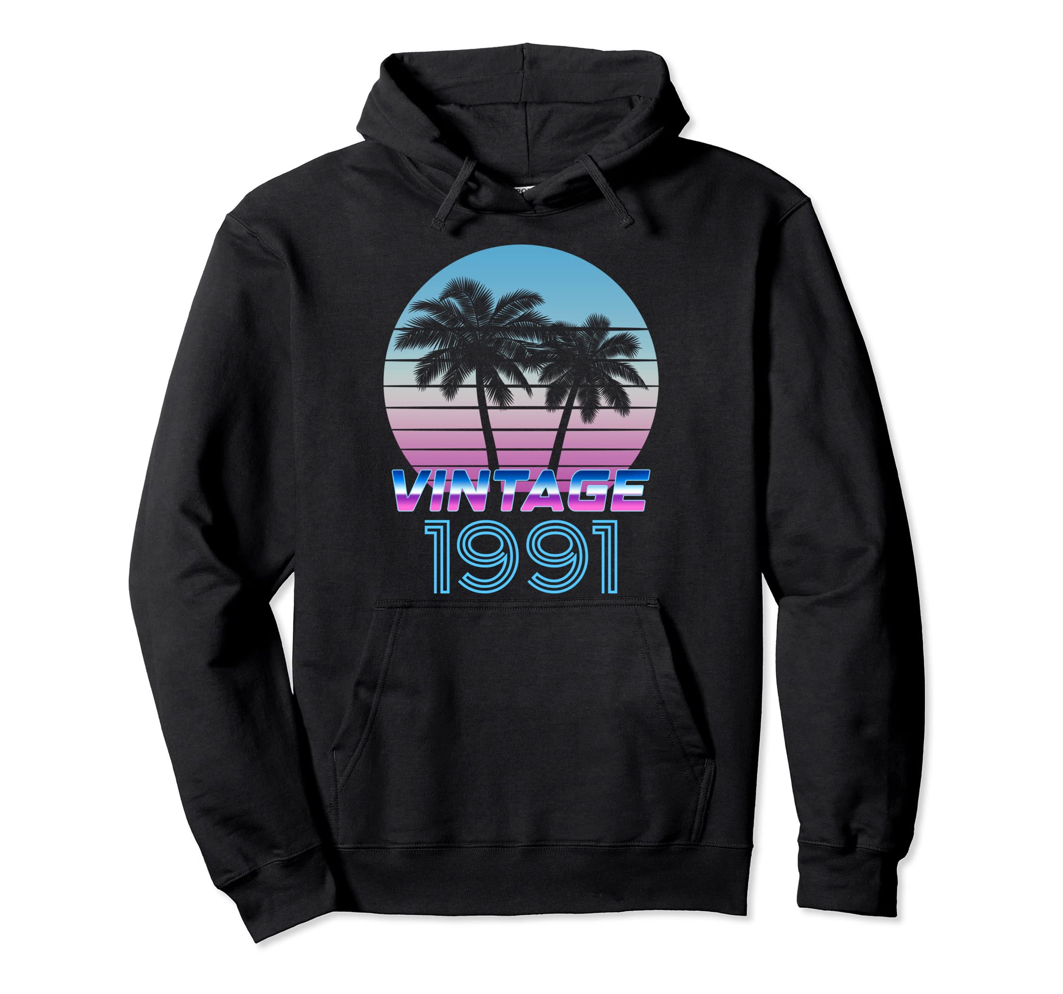 1991 Vaporwave Birthday Hoodie - Graphic Print Men Women - T-Shirt, Sweatshirt, Hoodie