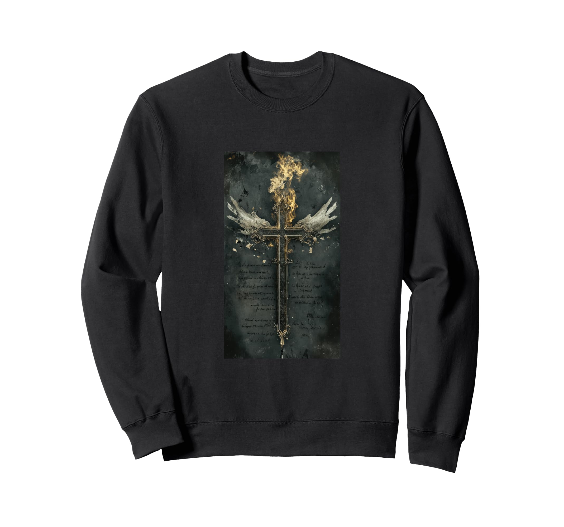 Gothic Cross Grunge Aesthetic Y2K Goth Sweatshirt - Trendy Graphic Unisex - T-Shirt, Sweatshirt, Hoodie