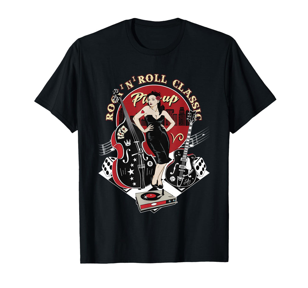 Rockabilly 1950S Sock Hop Dance Doo T-Shirt - Custom Art Print for Adults - T-Shirt, Sweatshirt, Hoodie