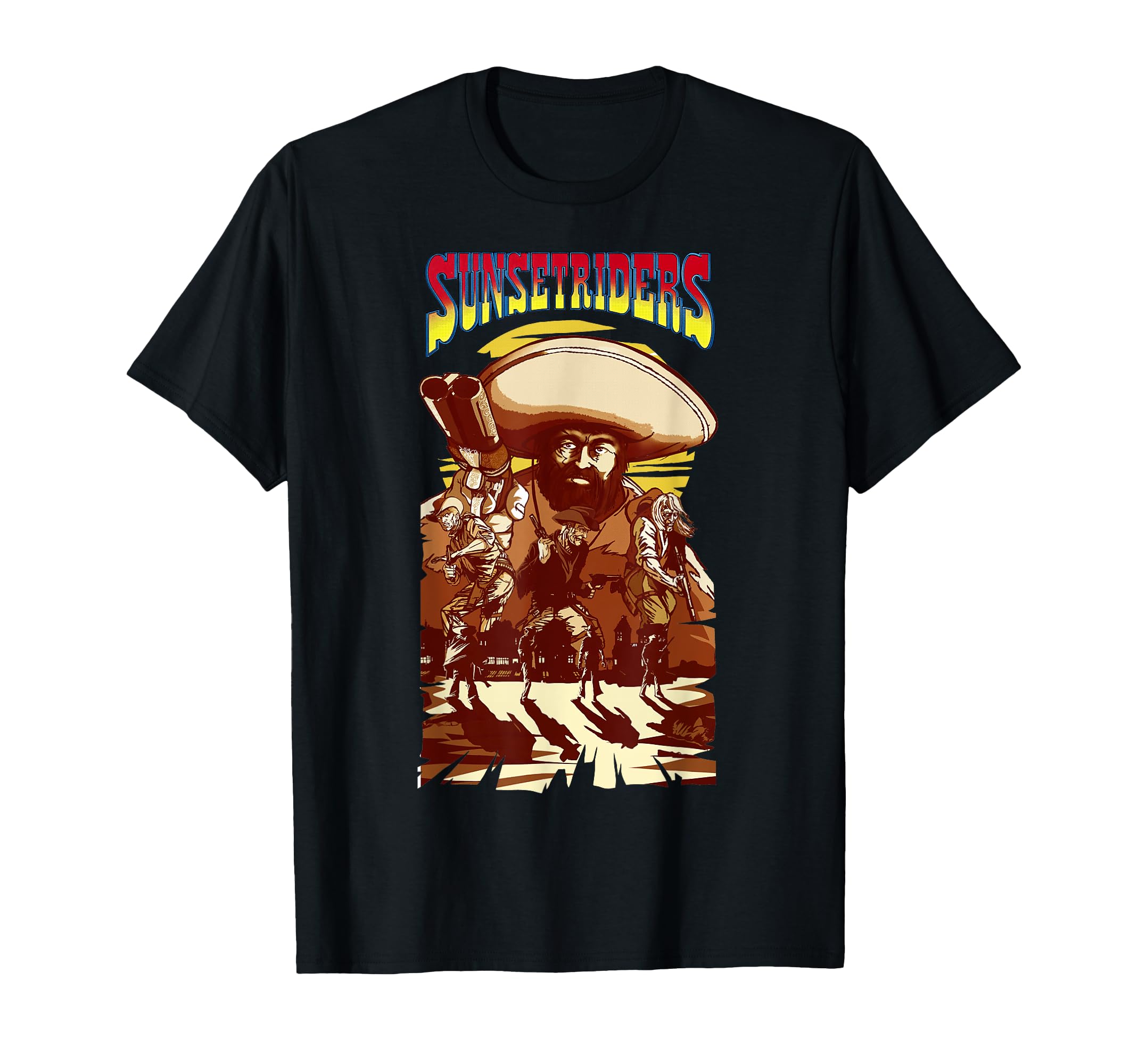 Sunset Riders Movie Custom Wild West T-Shirt - Aesthetic Graphic Unisex - T-Shirt, Sweatshirt, Hoodie