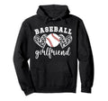 Baseball Girlfriend Hearts Girlfriend Hoodie - Unique Graphic Unisex - T-Shirt, Sweatshirt, Hoodie