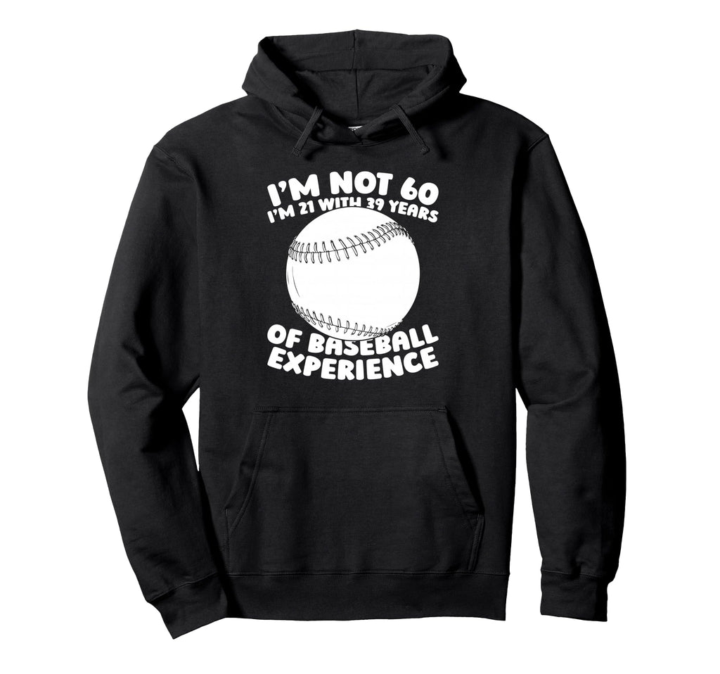 60Th Birthday Baseballer Baseball Hoodie - Minimalist Print Men Women - T-Shirt, Sweatshirt, Hoodie