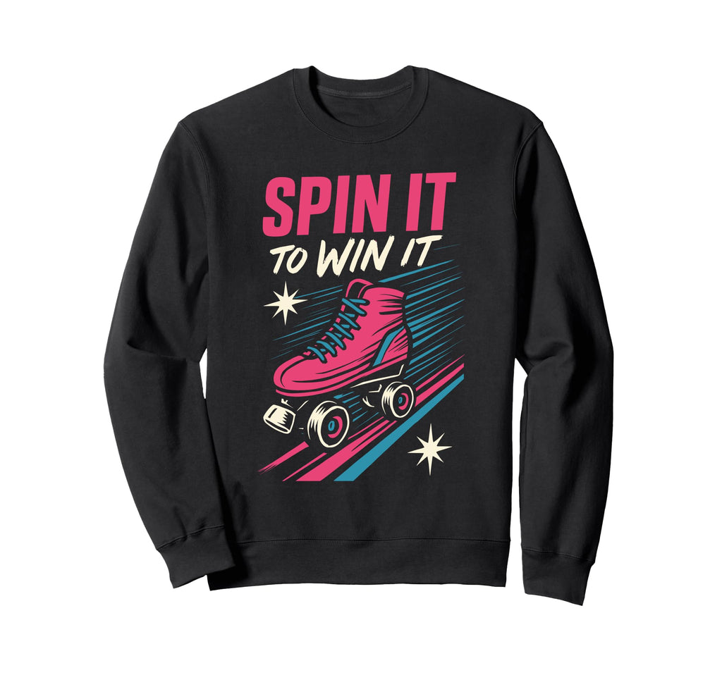 Roller Rink Crew Skate Disco Vibes Rink Sweatshirt - Unique Graphic Unisex - T-Shirt, Sweatshirt, Hoodie