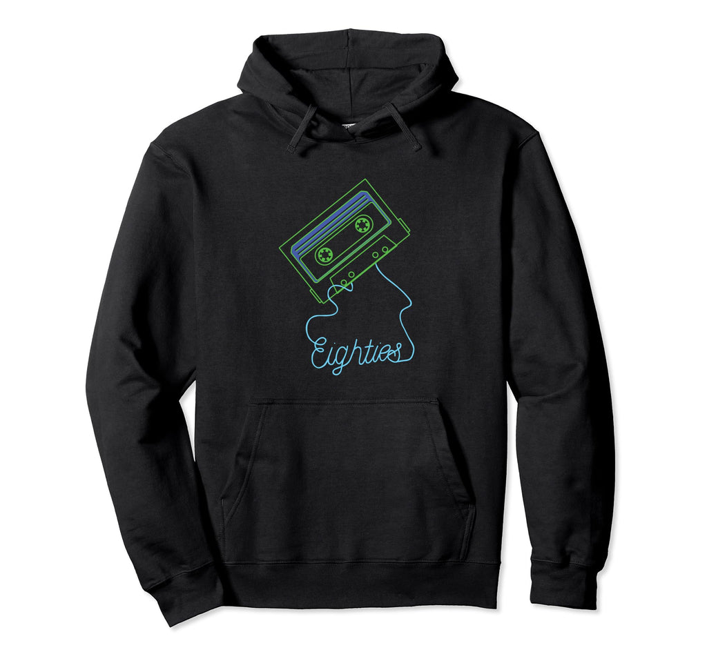 Oldschool Cassette Tape 80S 90S Cassette Hoodie - Minimalist Print Unisex - T-Shirt, Sweatshirt, Hoodie