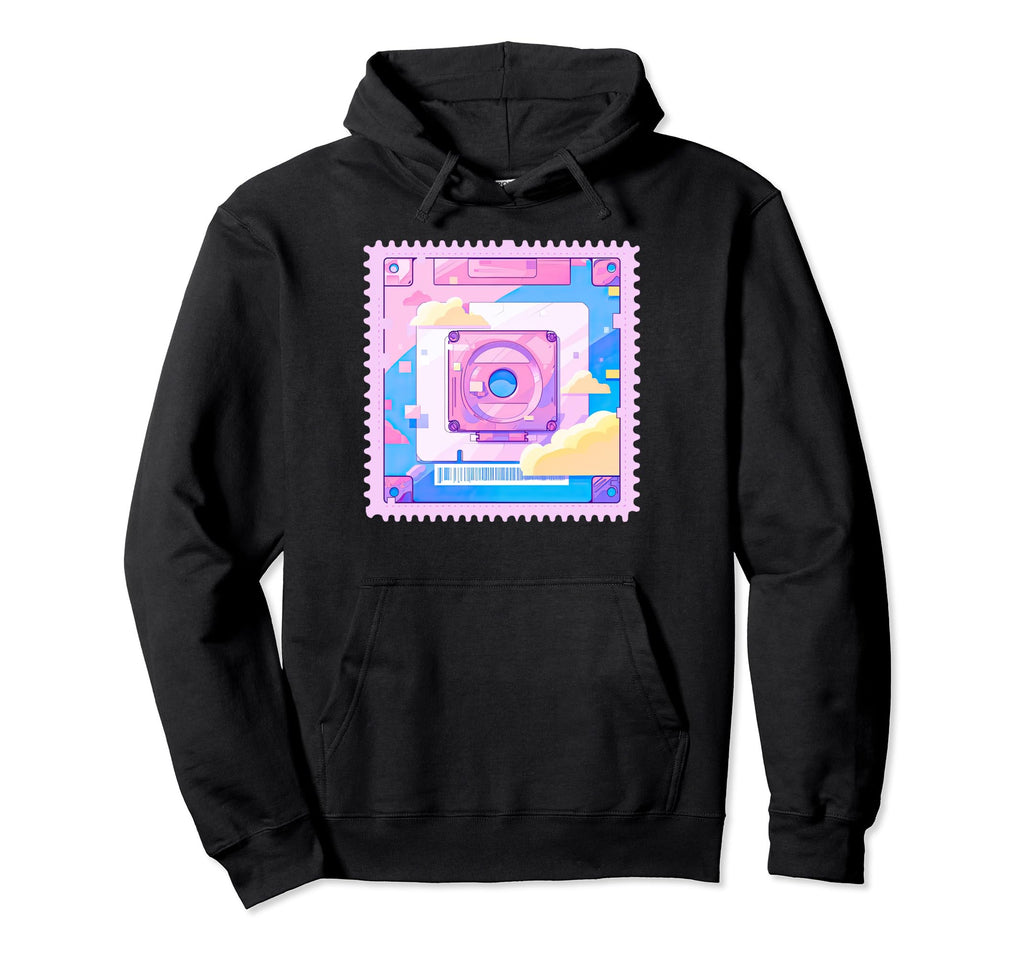 90S Floppy Disk Y2K Pastel Aesthetic Hoodie - Custom Art Print Men Women - T-Shirt, Sweatshirt, Hoodie