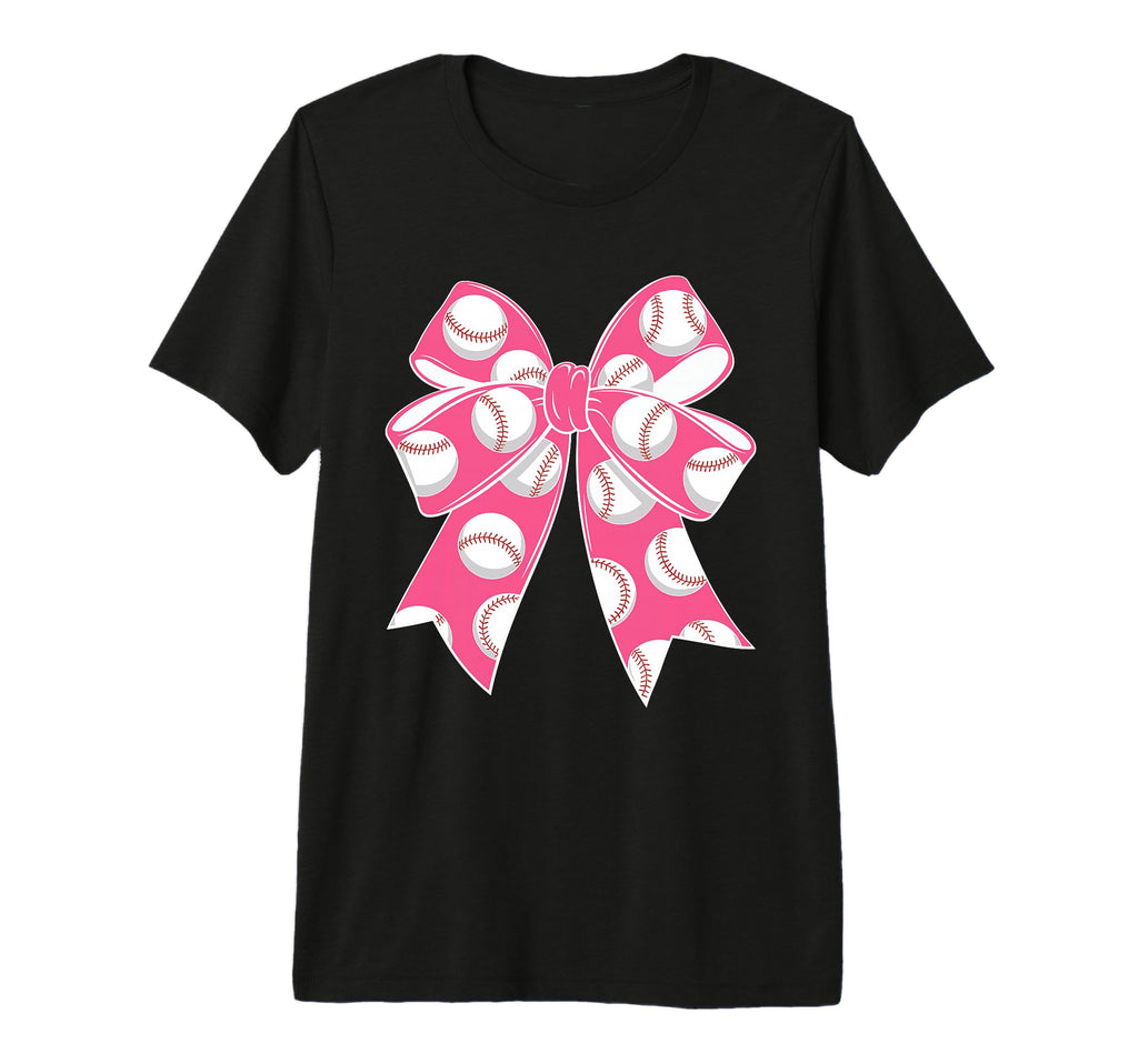 Baseball Coquette Bow Baseball Mom Mama T-Shirt - Unique Graphic Men Women - T-Shirt, Sweatshirt, Hoodie