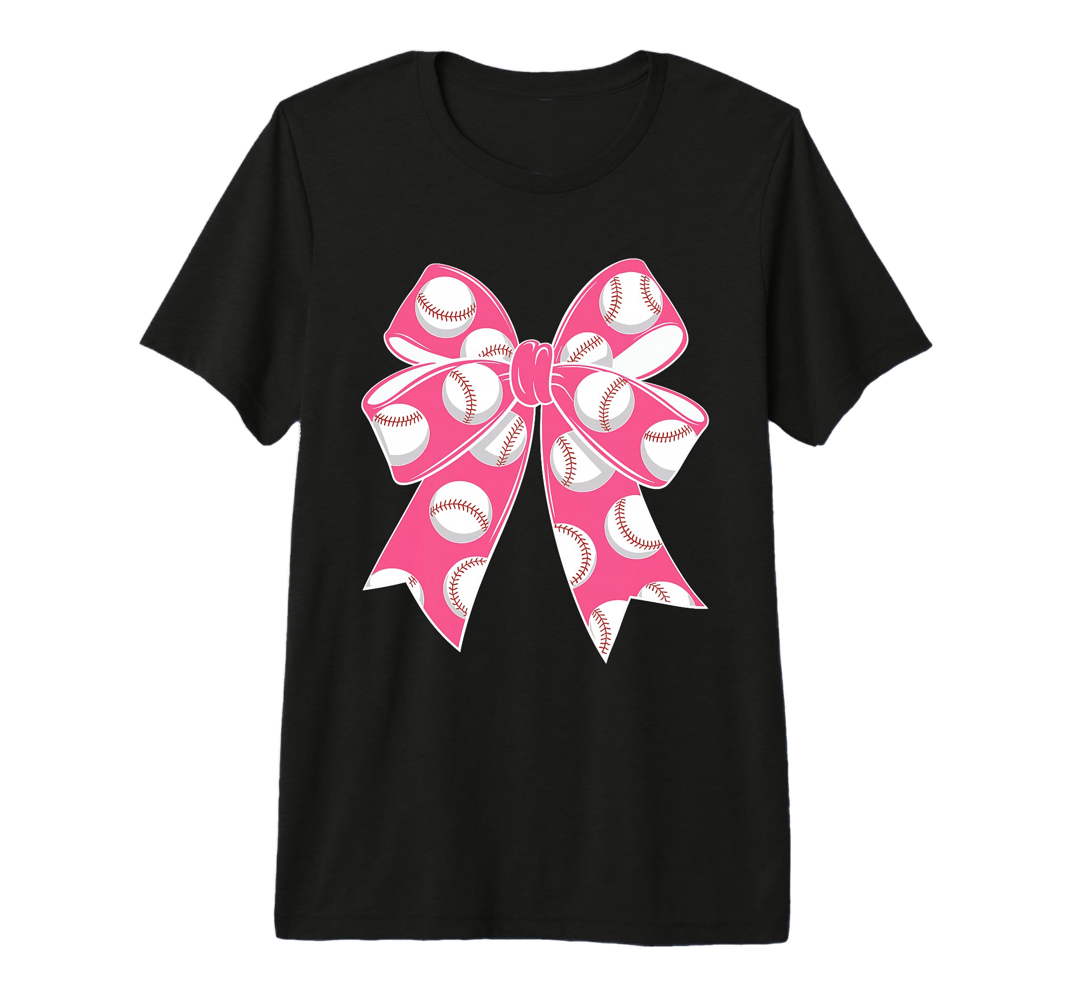 Baseball Coquette Bow Baseball Mom Mama T-Shirt - Unique Graphic Men Women - T-Shirt, Sweatshirt, Hoodie