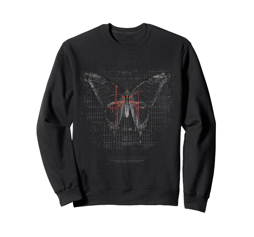 Y2K Streetwear Butterfly Sweatshirt - Trendy Graphic Unisex - T-Shirt, Sweatshirt, Hoodie