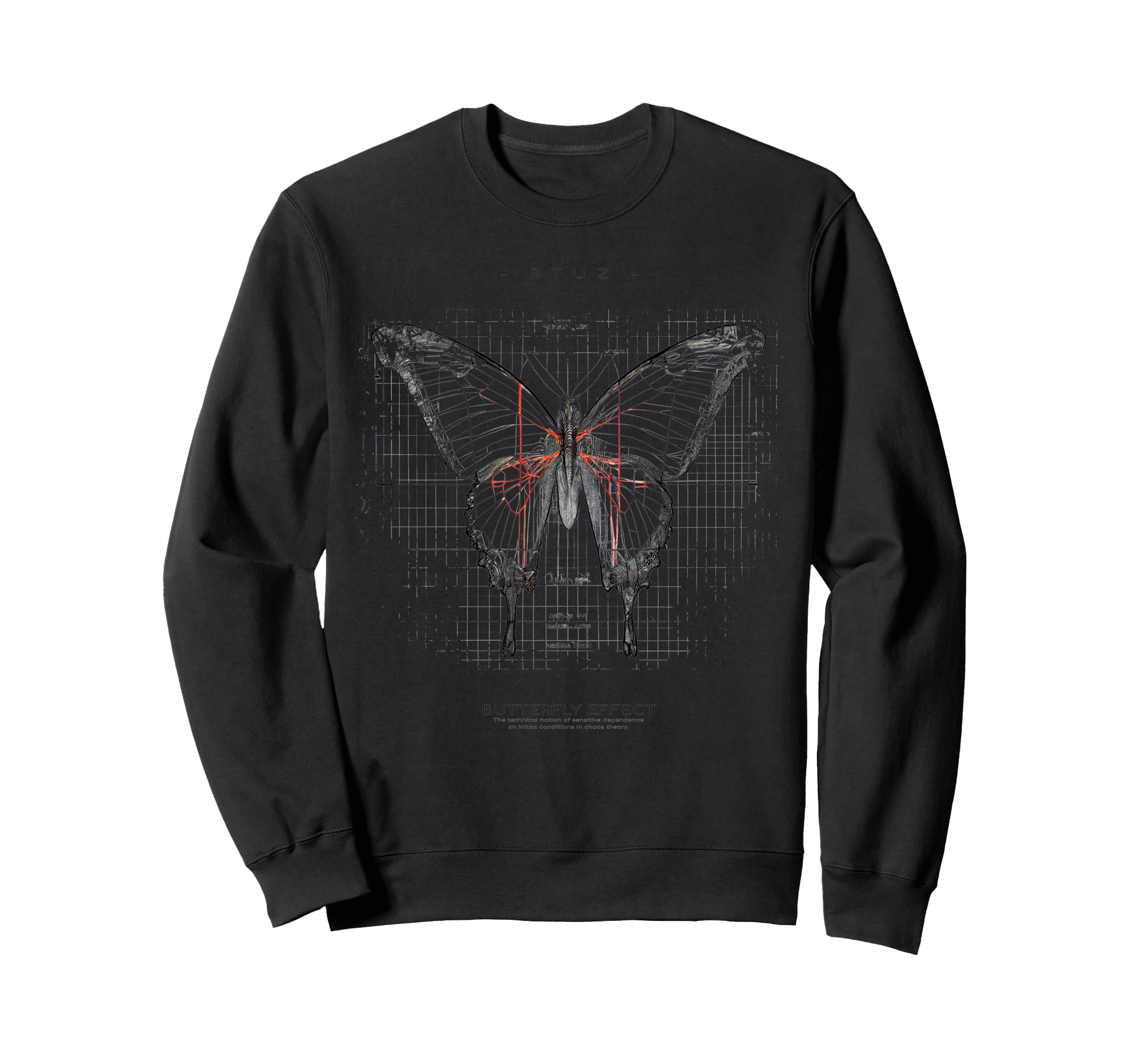 Y2K Streetwear Butterfly Sweatshirt - Trendy Graphic Unisex - T-Shirt, Sweatshirt, Hoodie