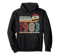 Original 1983 Birthday Guitar Musicians Hoodie - Unique Graphic Unisex - T-Shirt, Sweatshirt, Hoodie