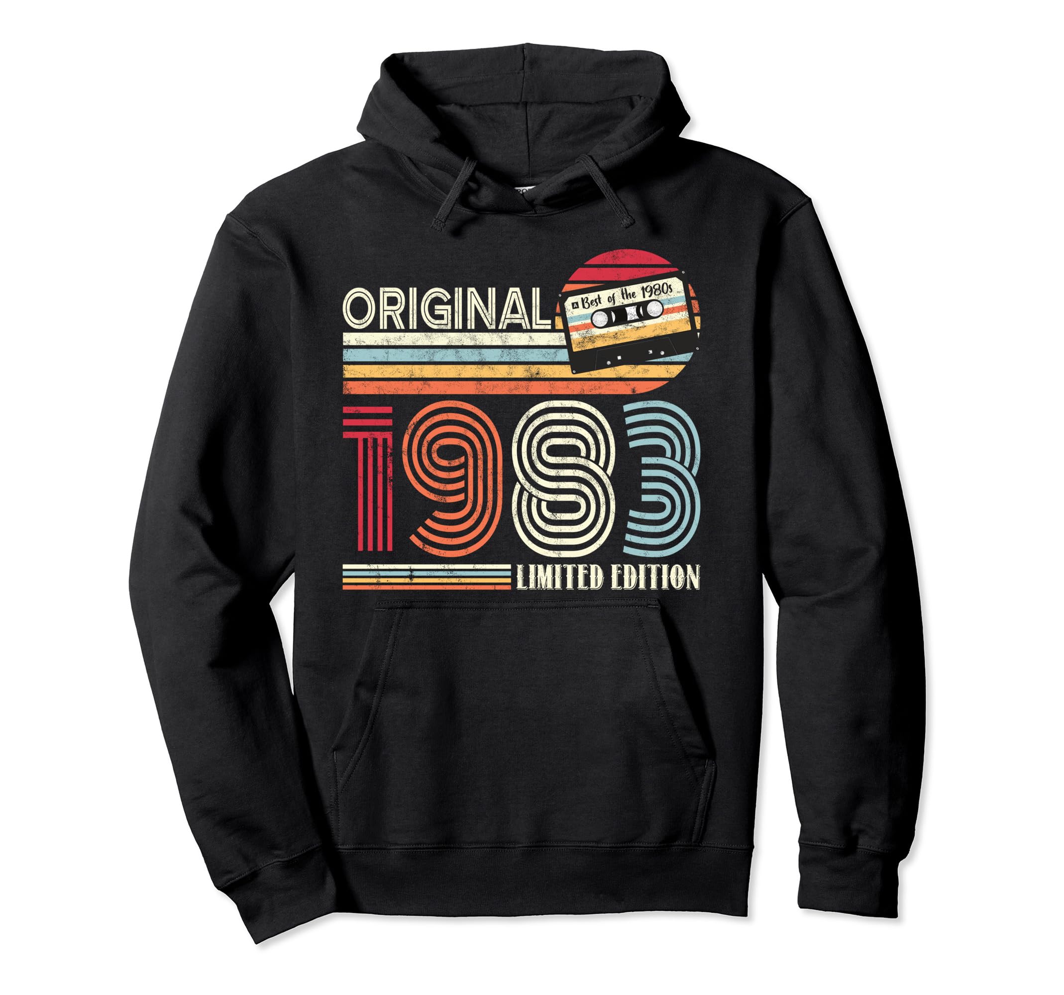 Original 1983 Birthday Guitar Musicians Hoodie - Unique Graphic Unisex - T-Shirt, Sweatshirt, Hoodie