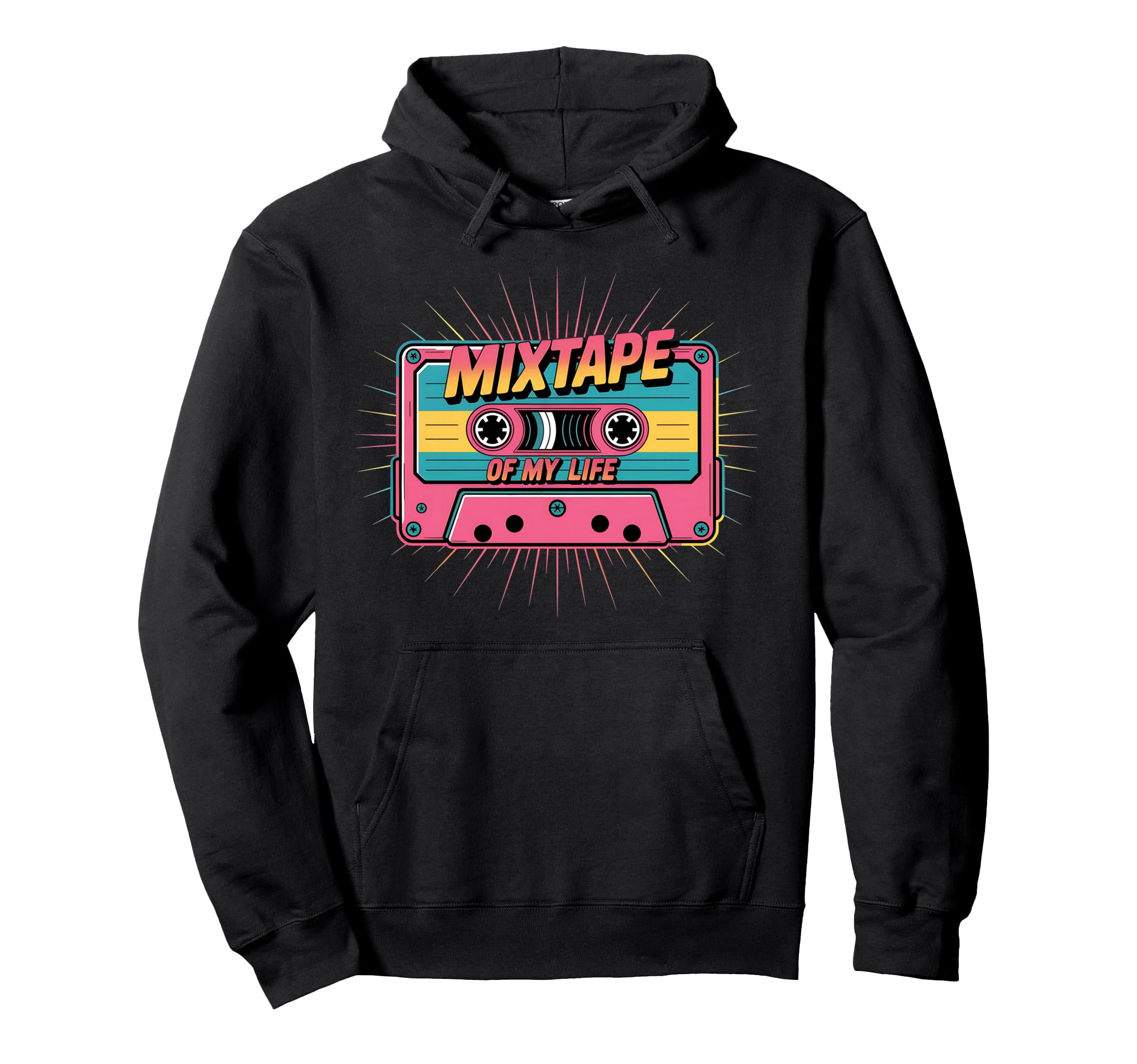 Mix Tape 80S 90S Cassette Tape Hoodie - Aesthetic Graphic Unisex - T-Shirt, Sweatshirt, Hoodie