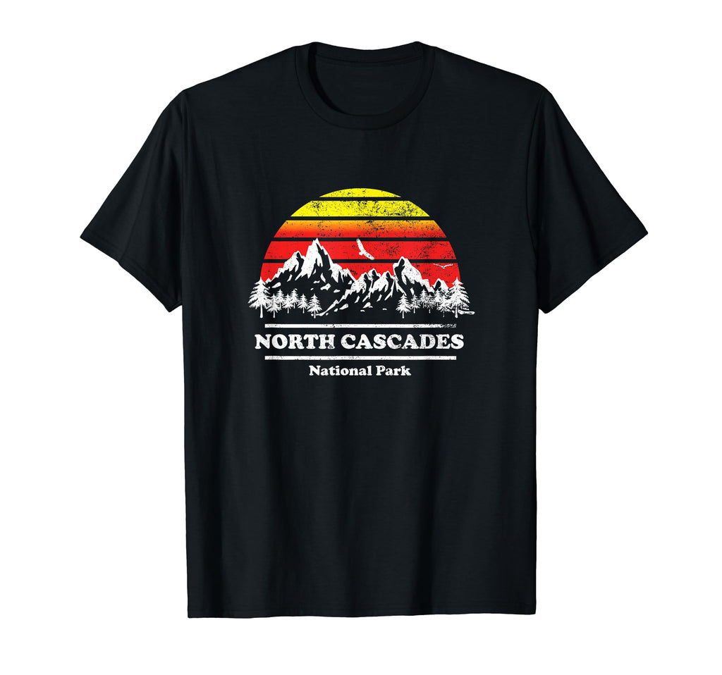 North Cascades National Park T-Shirt - Fun Novelty Design Unisex - T-Shirt, Sweatshirt, Hoodie