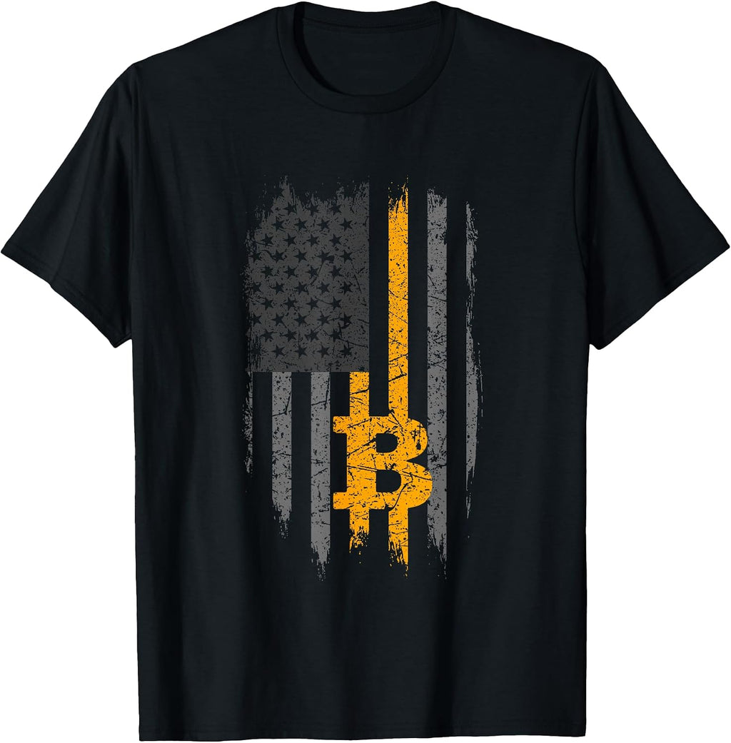 HODL Bitcoin Flag - Adult & Kids T-Shirts, Sweatshirts & Hoodies apparel design preview 1